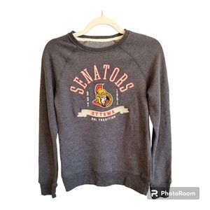 NWT Vintage"OTTAWA SENATORS" Ladies Fleece Crew Neck Sweater